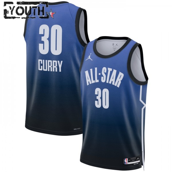 All-Star 2023 Trikot Team 1 Stephen Curry 30 Nike Blau Swingman - Kinder